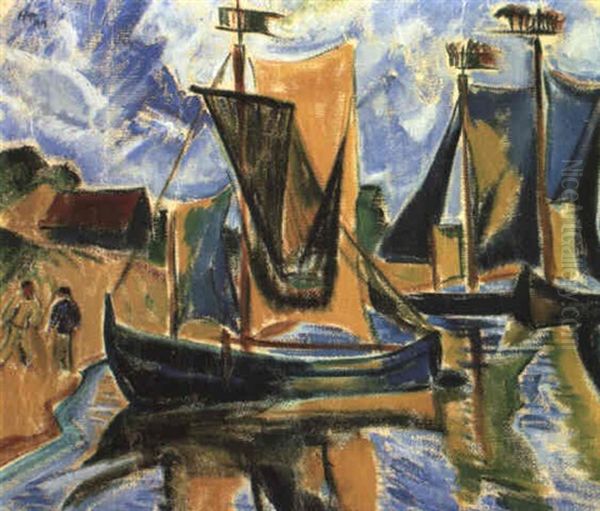 Keitelk,hne Oil Painting by Max Pechstein