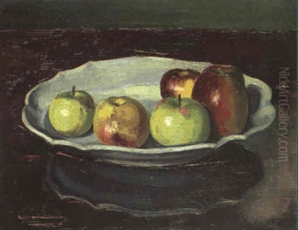 Apfel Ii Oil Painting by Max Pechstein