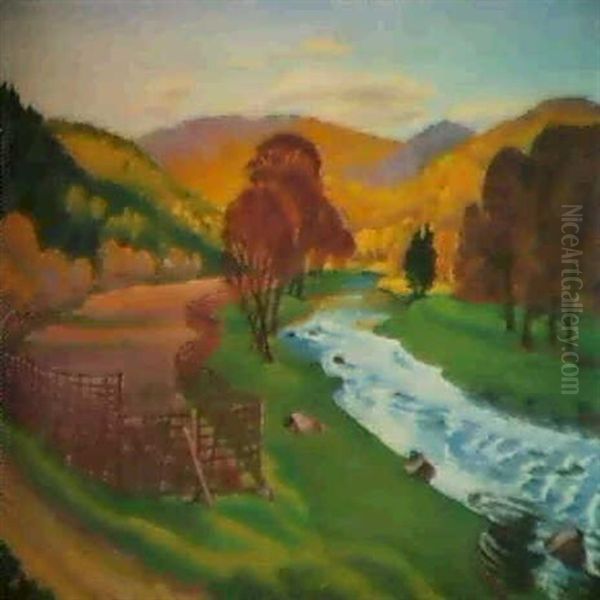 Vorfruhling Im Harz, Bodetal Iii Oil Painting by Max Pechstein