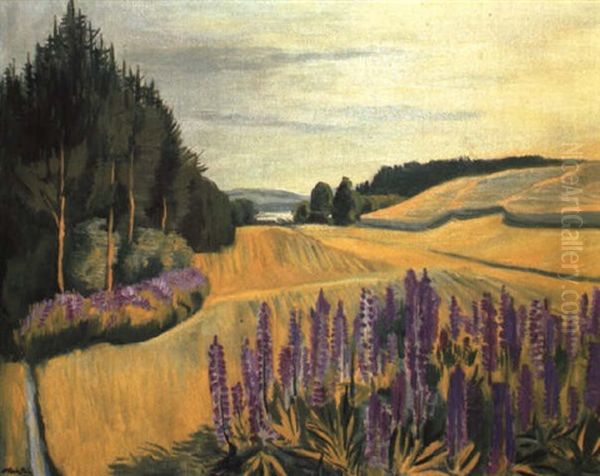 Abend In Pommern Oil Painting by Max Pechstein