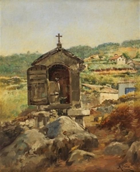 Paisaje Oil Painting by Maximino Pena Munoz