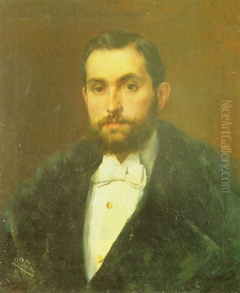 Retrato De Caballero Oil Painting by Maximino Pena Munoz