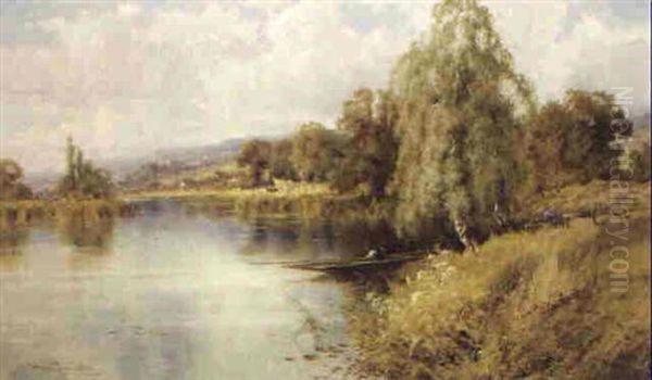 A Summer's Day, Pangbourne Reach Oil Painting by Harry Pennell