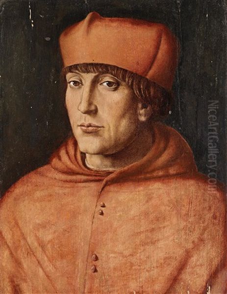 Portrait Of A Prelate Oil Painting by Luca Penni