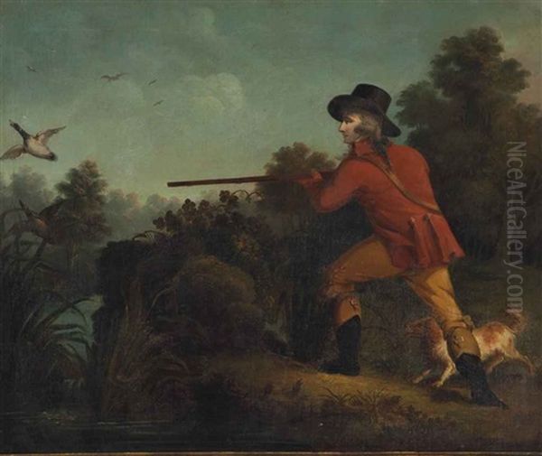 The Duck Hunter Oil Painting by John Ritto Penniman