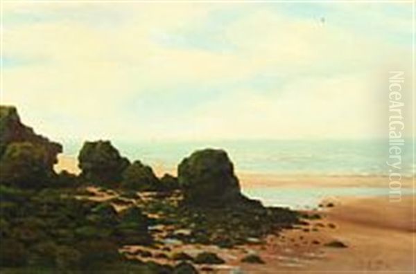 Coastal Scene From L'orient, France Oil Painting by Paul Emmanuel Peraire