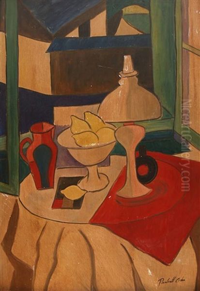 Stilleben Auf Dem Tisch Oil Painting by Vilmos Perlrott-Csaba