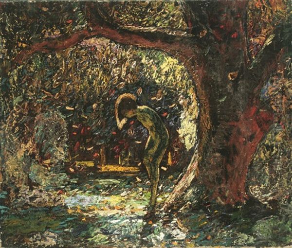 Daughter Mary Oil Painting by Van Dearing Perrine