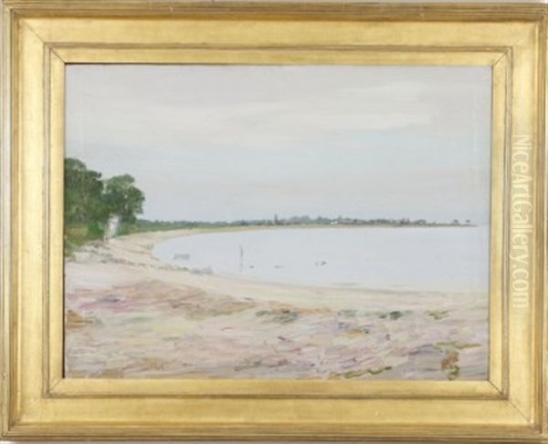 Serene Cove, Long Island, New York Oil Painting by Van Dearing Perrine
