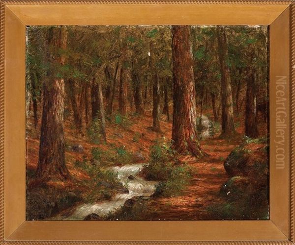 Woodland Brook Near The Village Of Seis In Tyrol Oil Painting by Enoch Wood Perry