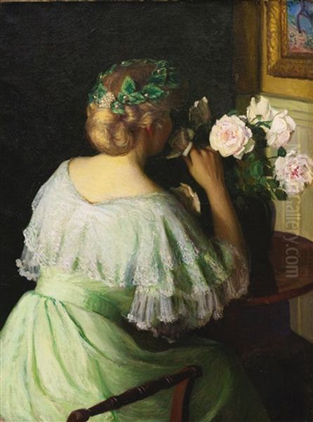 The Scent Of Roses Oil Painting by Lilla Calbot Perry