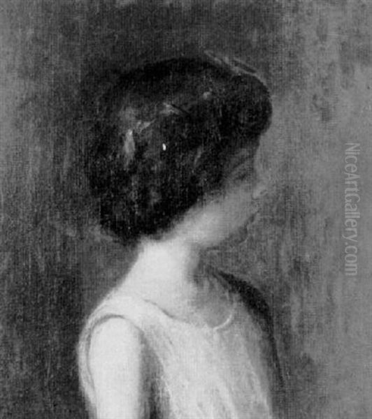 Portrait Of A Young Girl Oil Painting by Lilla Calbot Perry