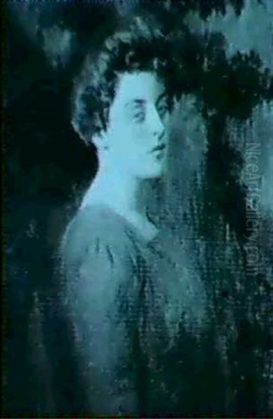 Portrait Of A Lady Oil Painting by Lilla Cabot Perry