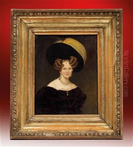 Countess Sidonie Potocka De Ligne Oil Painting by Emanuel Thomas Peter