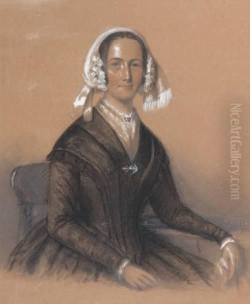 Portrait Of A Young Lady Oil Painting by Thomas Bock