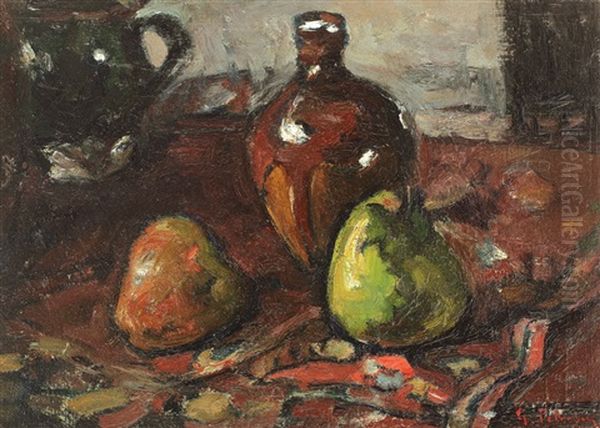 Still Life With Fruits And Jug Oil Painting by Petrascu Gheorghe Still Life With Fruits And Jug Oil Painting by Petrascu Gheorghe