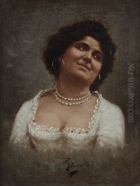 Figurina Oil Painting by Arturo Petrocelli