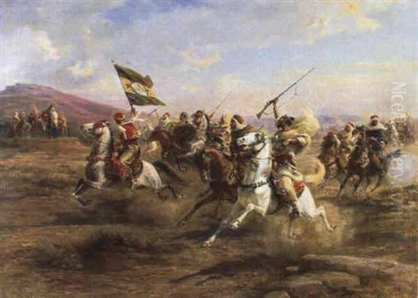 La Grande Fantasia Oil Painting by Paul Dominique Philippoteaux