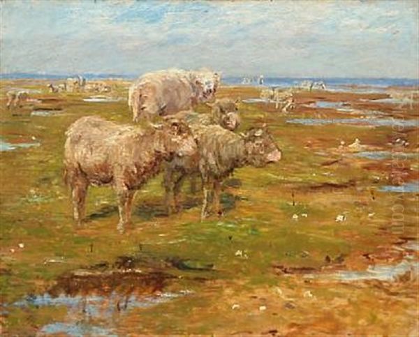 Spaniolerne Pa Saltholmen Oil Painting by Theodor Esbern Philipsen