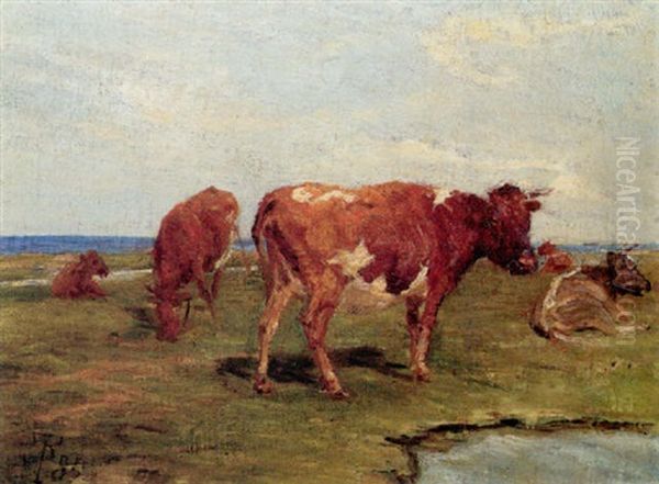 Kvier Pa Saltholm Oil Painting by Theodor Esbern Philipsen