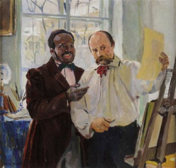 Im Atelier Oil Painting by Louis Picard