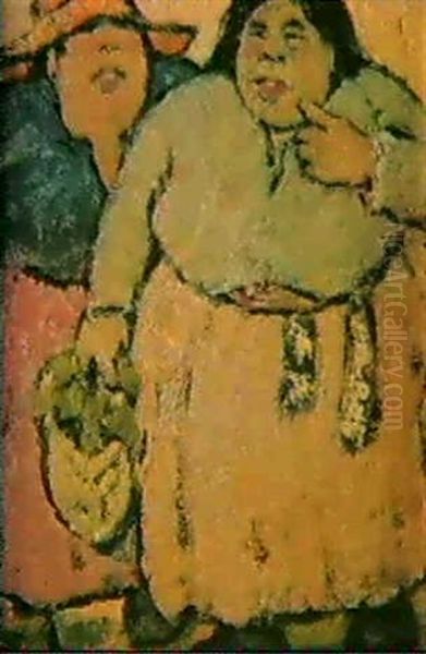 Tipos Populares Oil Painting by Ramon Pichot Girones