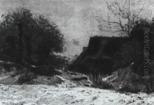 On The Trail Oil Painting by William Lamb Picknell
