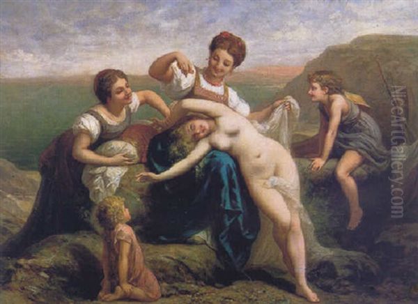 Happy Frolics Oil Painting by Henri Pierre Picou