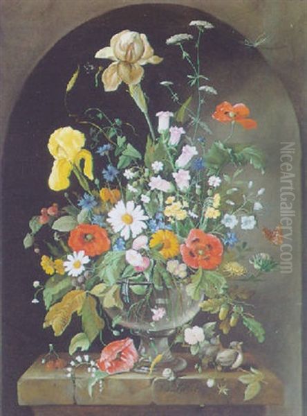 Groses Blumenstuck Oil Painting by Franz Xaver Pieler