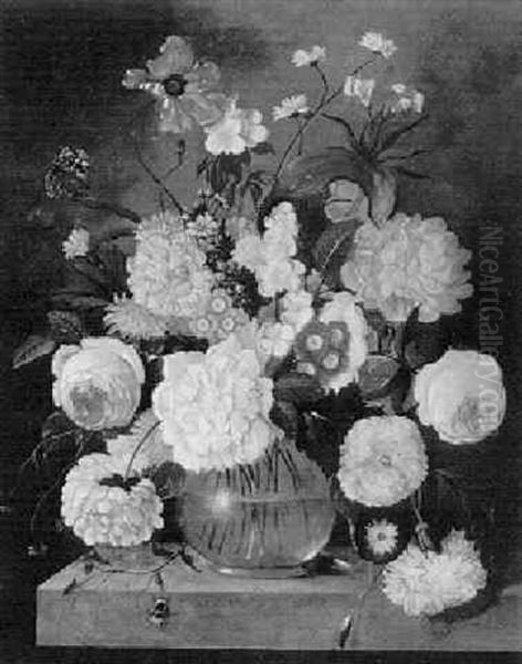 Blumenstilleben Oil Painting by Franz Xaver Pieler