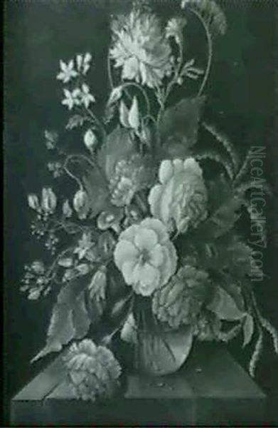 Blumenstilleben Oil Painting by Franz Xaver Pieler