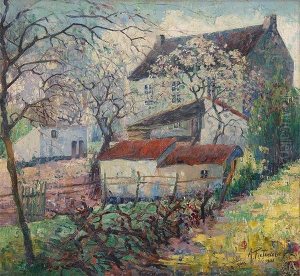 La Guinguette Oil Painting by Alfred Pietercelie