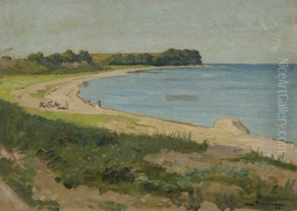 Bei Neu-mukran Auf Rugen Oil Painting by Max Ernst Pietschmann