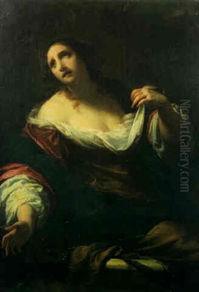Ste. Lucie Oil Painting by Simone Pignone