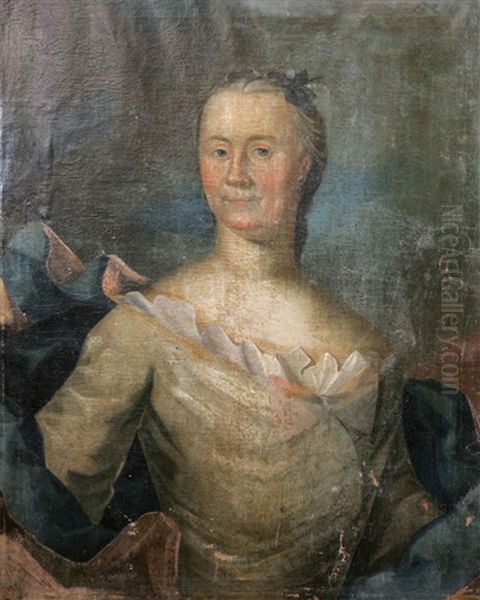Portratt Forestallande Sofia Root Oil Painting by Joens Pilo
