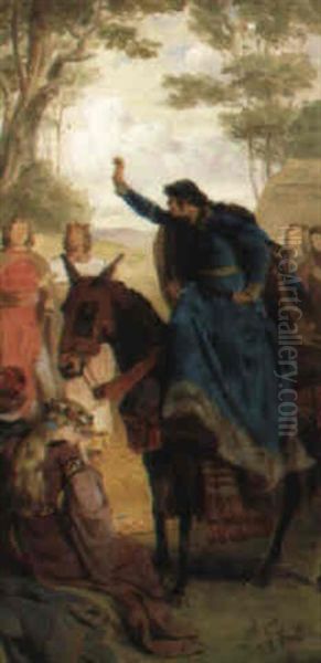 Kundries Fluch Oil Painting by Ferdinand Piloty the Younger