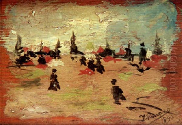 Figuras Oil Painting by Ignacio Pinazo Camarlench