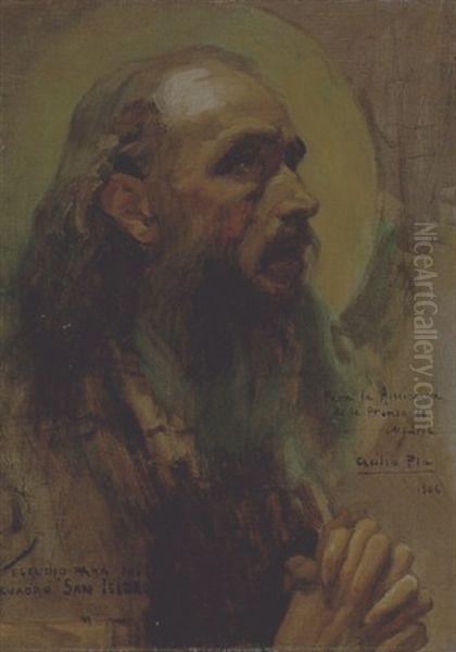 San Isidro Oil Painting by Cecilio Pla
