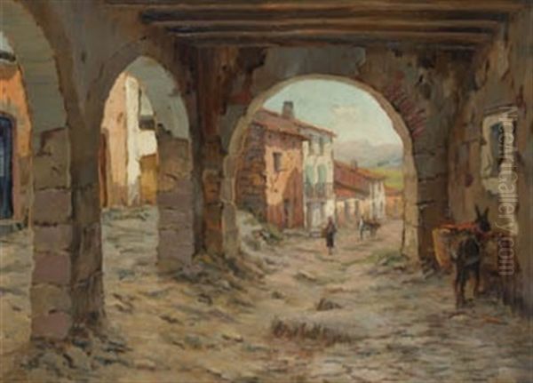 Prares, Tarragona Oil Painting by Francisco Planas Doria