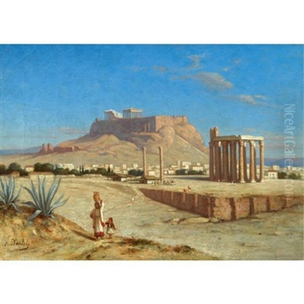 Athens Oil Painting by Hippolyte Plantet
