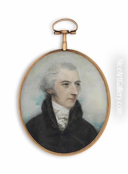 Peter Ackland Reaston, In Black Coat And White Cravat Oil Painting by Nathaniel Plimer