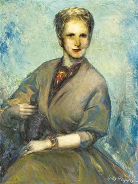 Elisabeth Schwarzkopf Operaenekesno Portreja Oil Painting by Willy Andrew Pogany