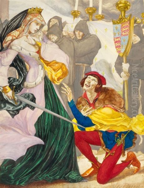 Speaking Of Heroes (illus. For American Weekly) Oil Painting by Willy Andrew Pogany