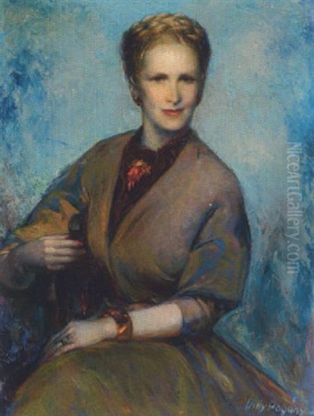 Elizabeth Schwarzkopf (sangerin, Lyrischer Sopran) Oil Painting by Willy Andrew Pogany