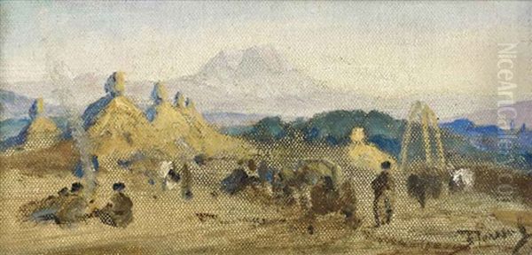 The Encampment Oil Painting by Vasili Dimitrievich Polenov