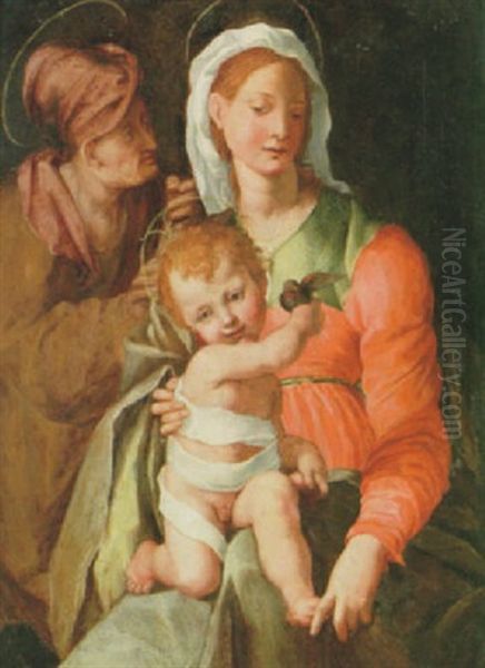 Heliga Familjen Oil Painting by  Pontormo