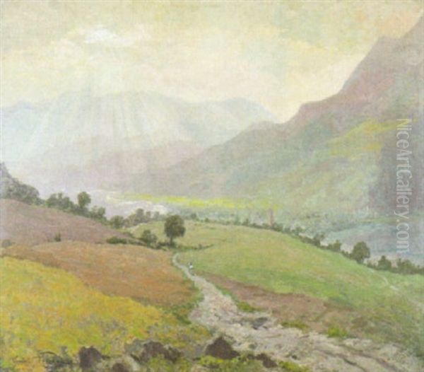 Hautes Alpes Oil Painting by Oswald Poreau