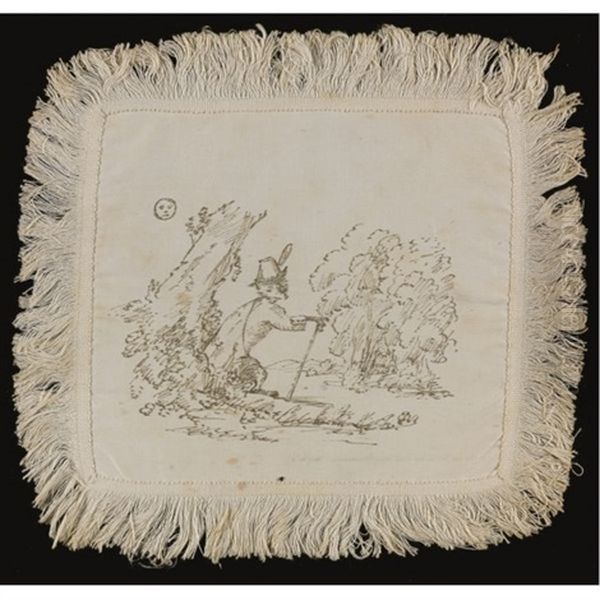 A Fox Went Out One Moonlight Night (+ 3 Others; 4 Works From The Fox And The Goose) Oil Painting by Beatrix Potter