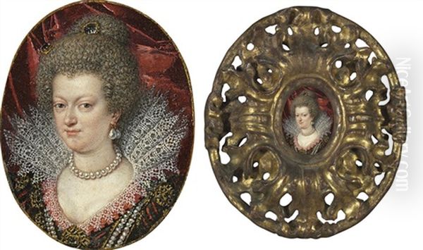 Portrait Of Maria De'medici Oil Painting by Frans Pourbus the younger