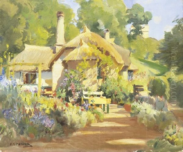 House And Garden Oil Painting by Harold Septimus Power